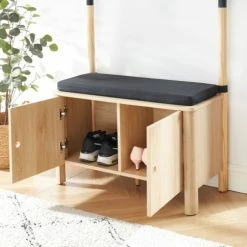 Baita Meubles D'entrée Et à Chaussures Vestiaire D'entrée Effet Chêne Et Gris H185cm Bois Et Gris 11 Baita Meubles D'entrée Et à Chaussures Vestiaire D'entrée Effet Chêne Et Gris H185cm Bois Et Gris -Meubles d'appoint Soldes vestiaire d entree effet chene et gris h185cm bois et gris 3